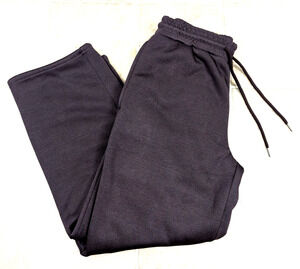 New Chrome Riot sz L Fleece Lined Sweatpant brown straight leg women 0329